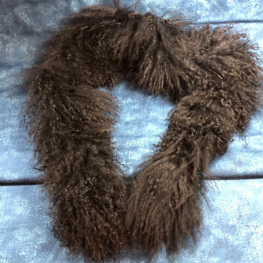 Sheep fur wrap